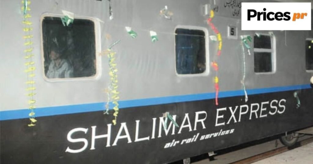 Shalimar Express Karachi To Lahore Ticket Price List